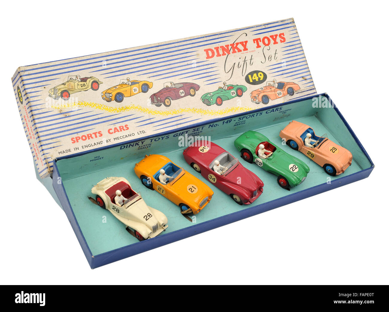 Bambini giocattoli Dinky 149 vetture Sport Set regalo Foto Stock