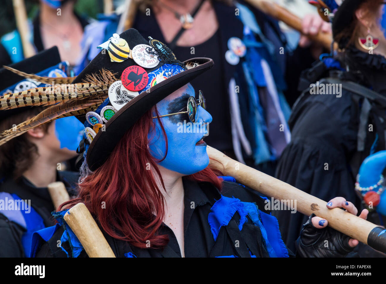 Jack nel verde della processione, Hastings, England, Regno Unito Foto Stock