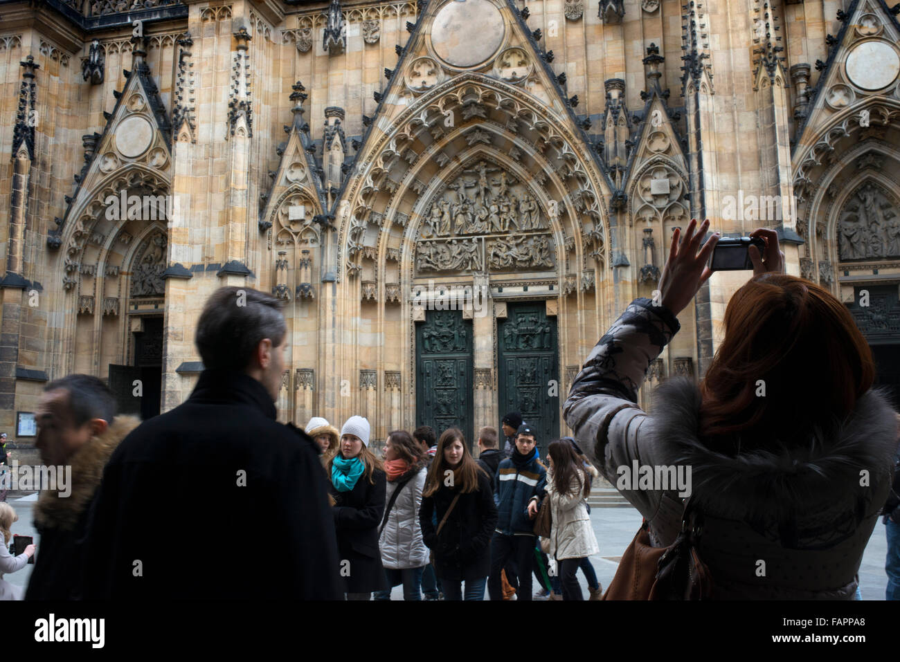 Cattedrale di San Vito ( Chrám svatého Víta Katedrála svatého Víta o , nella Repubblica ceca) è un tempio dedicato al culto cattolico trova Foto Stock