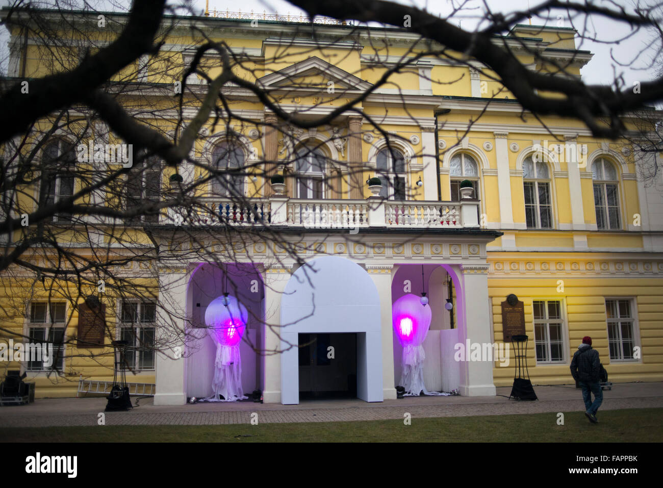 Palazzo Žofín, bellezza per gli occhi e l'anima. In questo palazzo sono rese differenti campioni di musica, danza e teatro che coinvolgono o Foto Stock