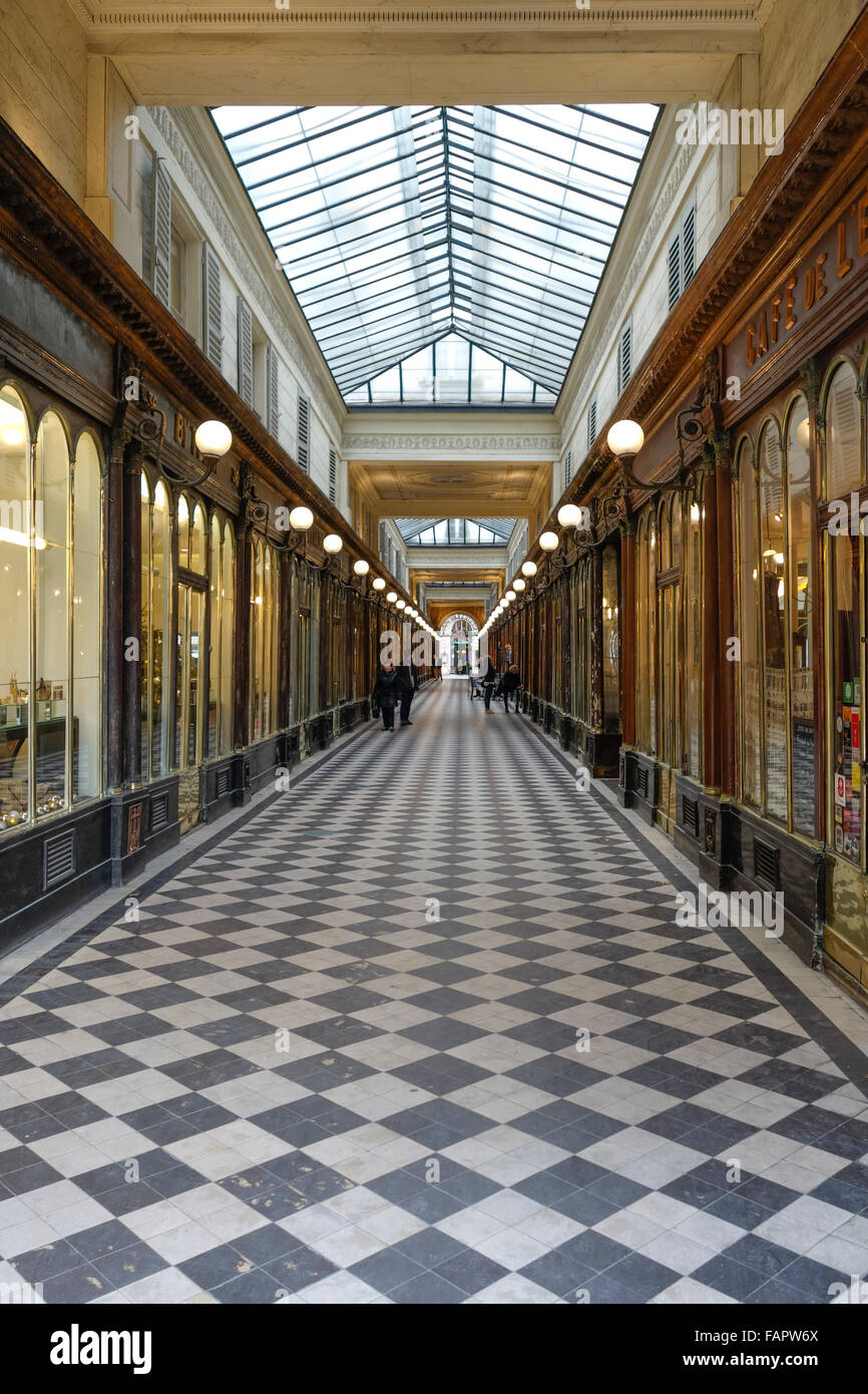 Passaggio coperto Galerie Vero-Dodat vicino al Palais Royal, galleria, Parigi, Francia. Foto Stock