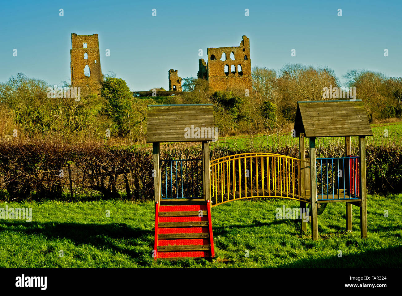 Castello di Sheriff Hutton, North Yorkshire Foto Stock