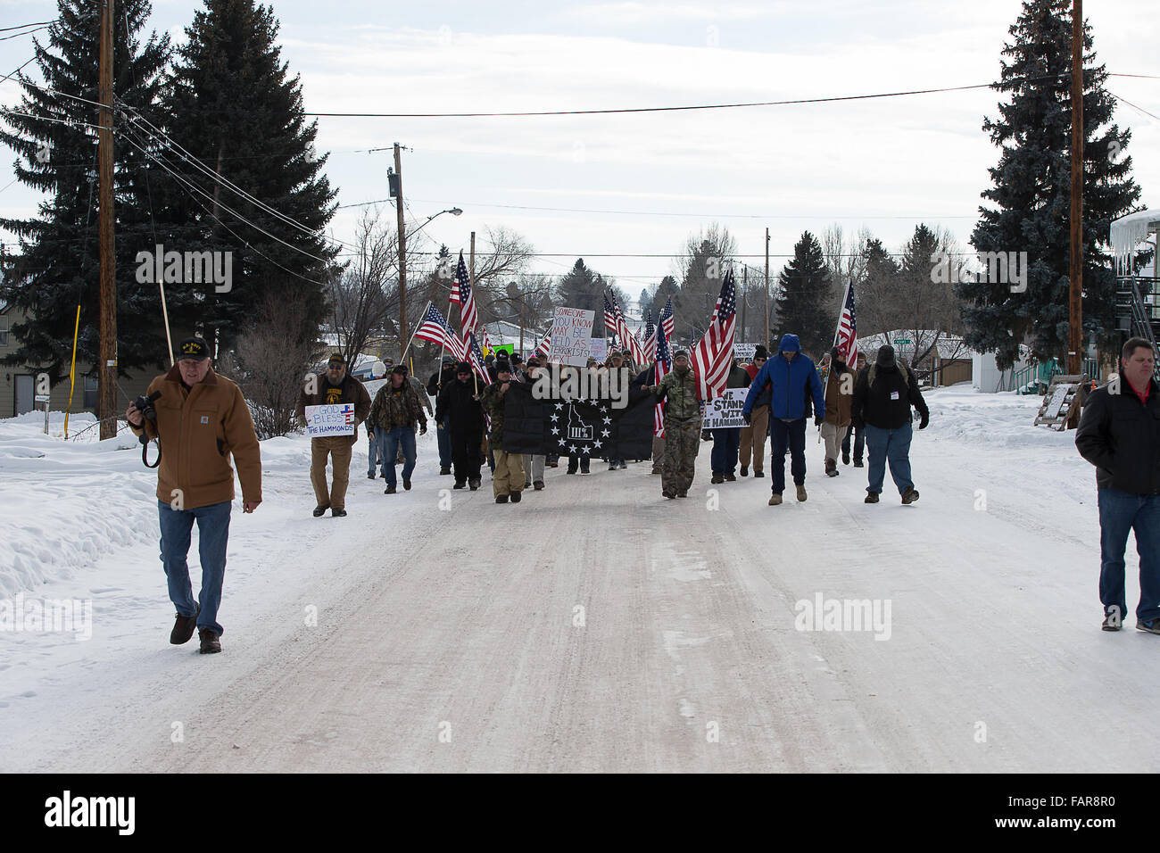 Burns, Oregon, Stati Uniti d'America. 02Jan, 2016. Rally Burne Oregon Credito: Marvin Cotney/Alamy Live News Foto Stock