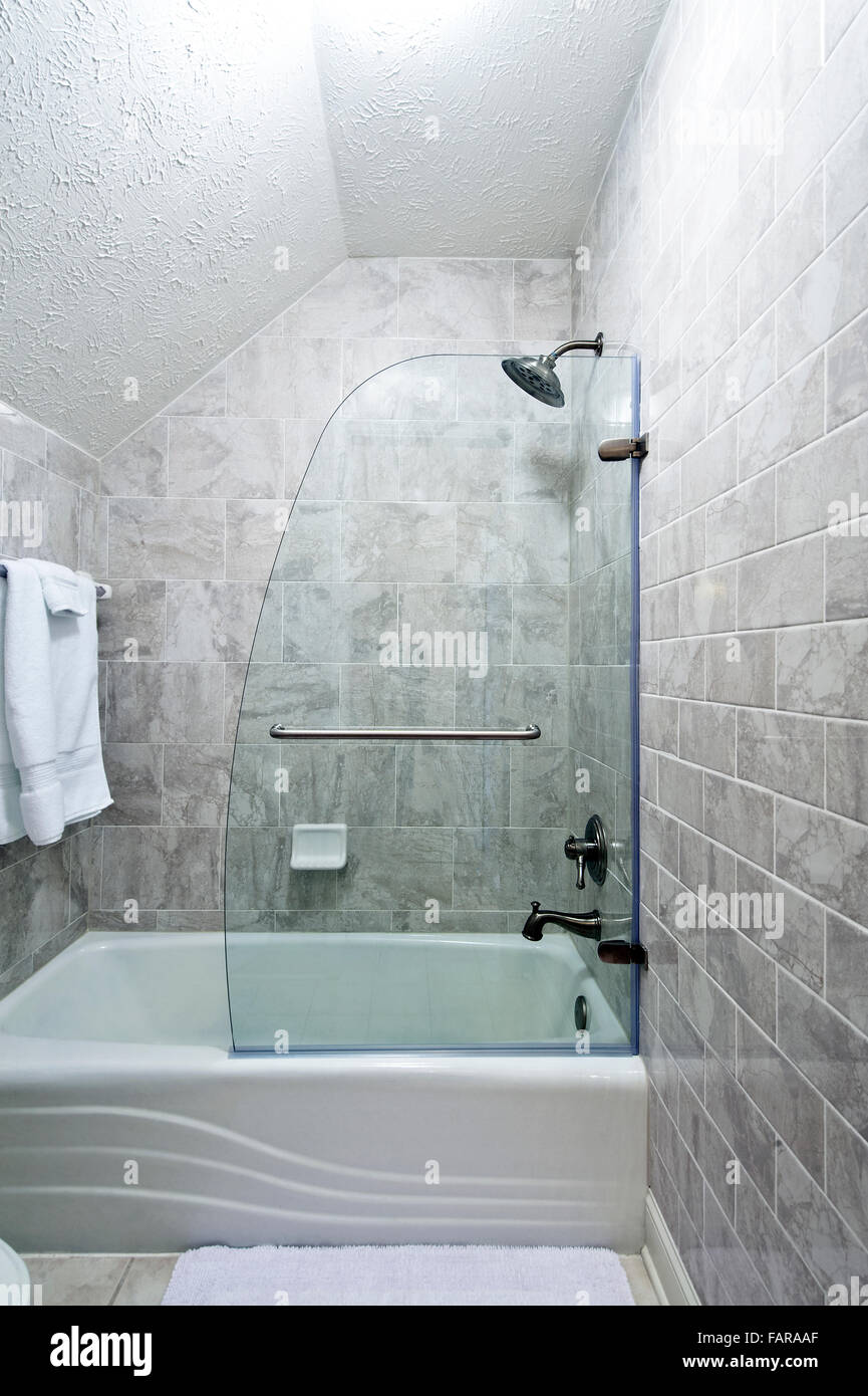 Interno bagno residenziale Foto Stock