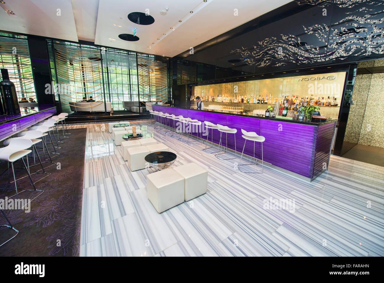 Urban Chic design al W Hotel, Bangkok, Thailandia Foto Stock