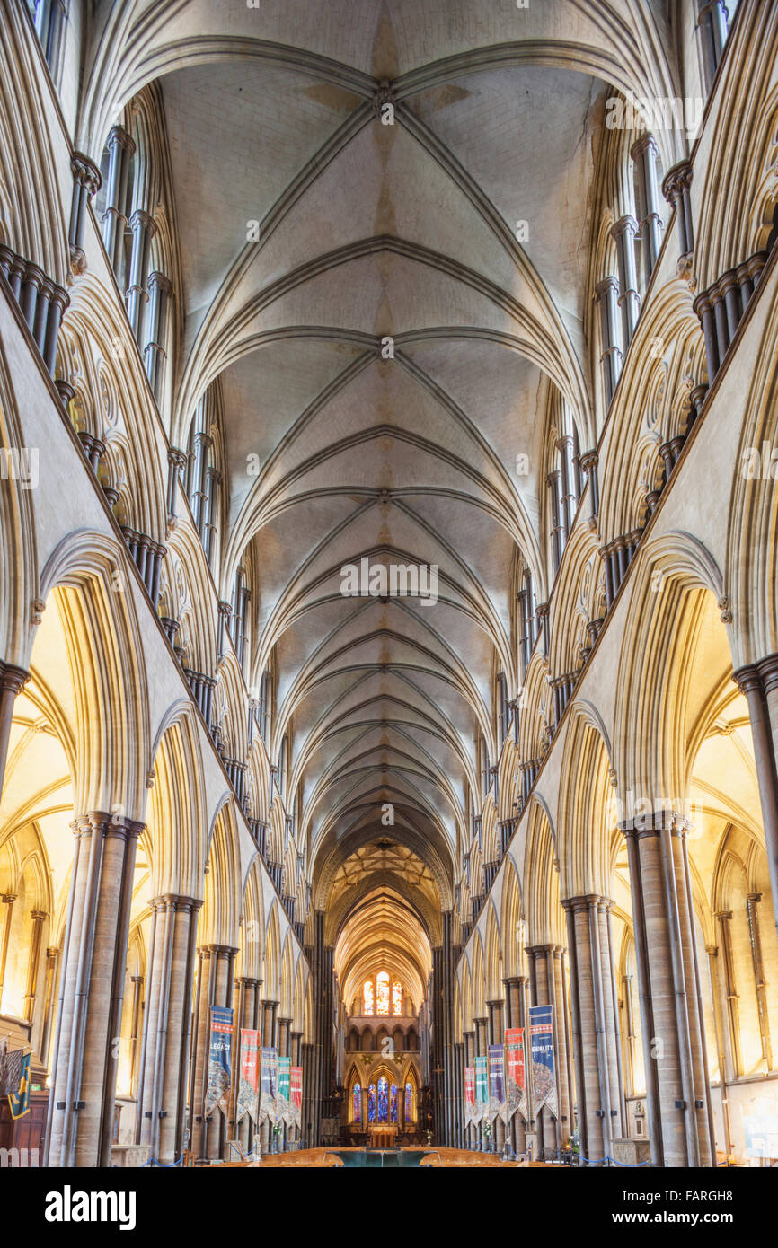 Inghilterra, Wiltshire, Salisbury, Cattedrale di Salisbury Foto Stock