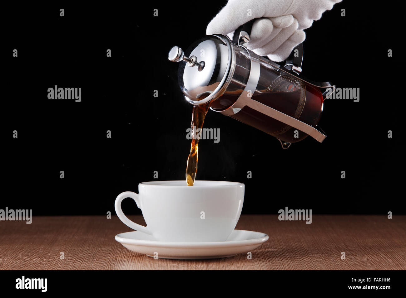 Immagine stock del caffè premere Foto Stock