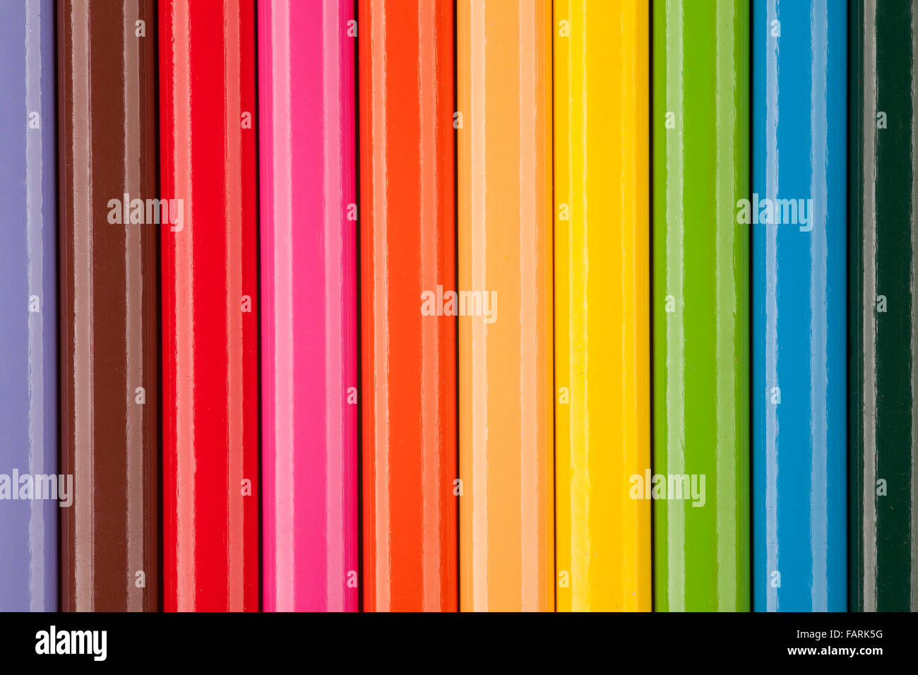Colore sfondo pastelli o matite colorate texture Foto Stock