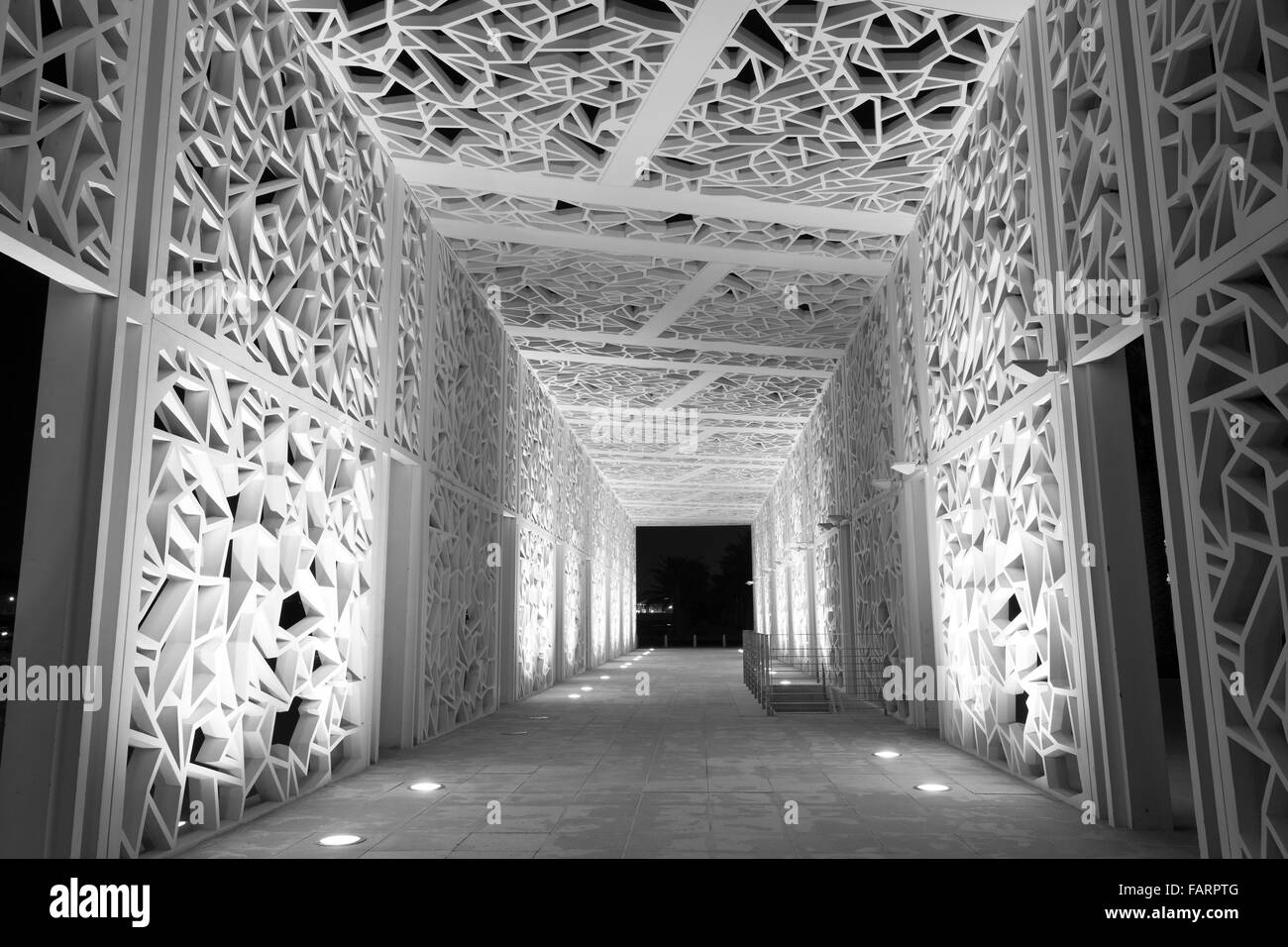 Tunnel al Qatar Education City Arena di graduazione Foto Stock