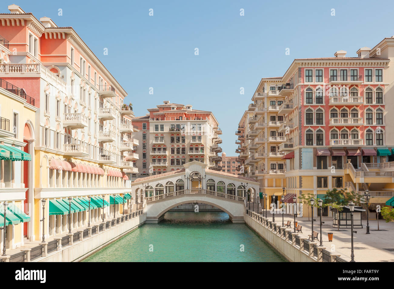 Qanat Quartier presso La Perla, in Qatar Foto Stock