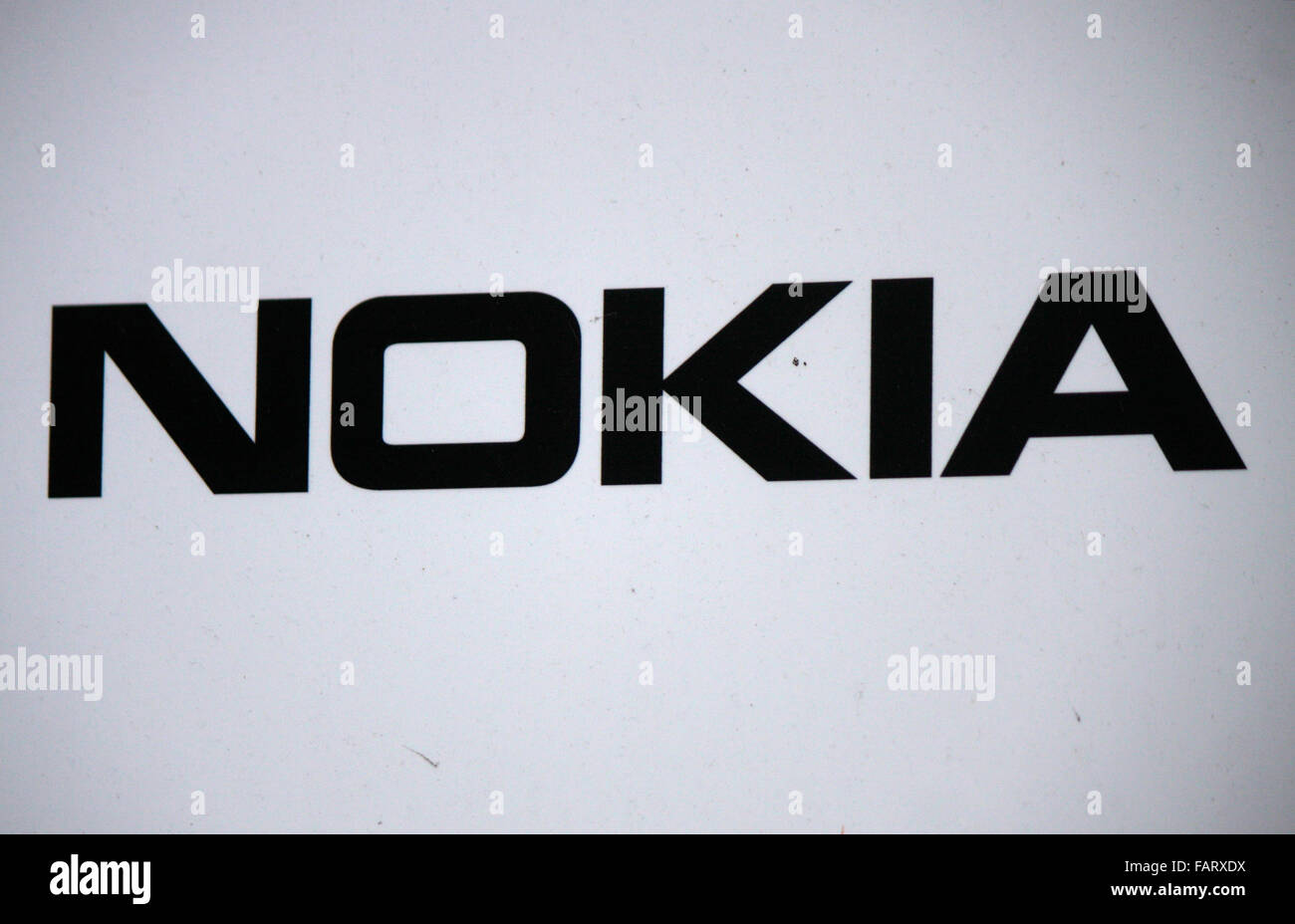 Markenname: "Nokia", Berlino. Foto Stock