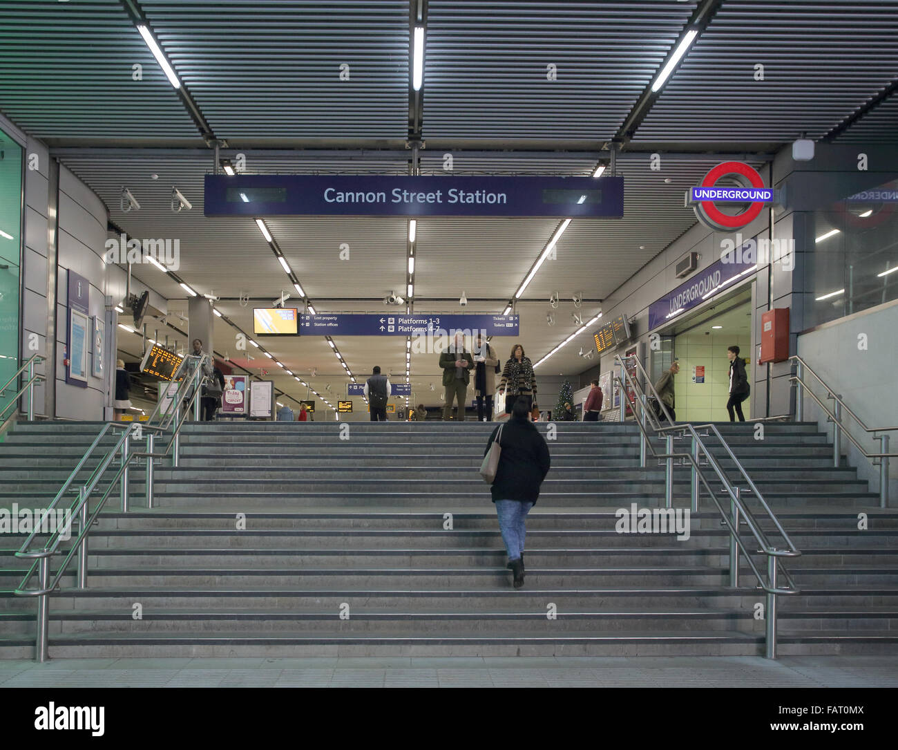 Cannon Street Stazione ferroviaria London Foto Stock