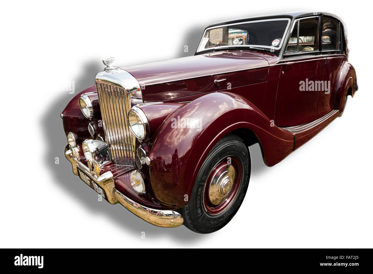 Billericay, Essex, Regno Unito - Luglio 2013: Summerfest classiche auto show, hanno mostrato un elegante Bentley modello vintage. Foto Stock