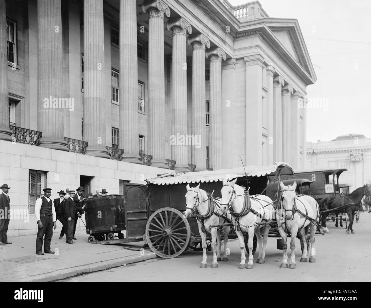 Stati Uniti Valuta del tesoro carro, Washington, USA, 1906 Foto Stock