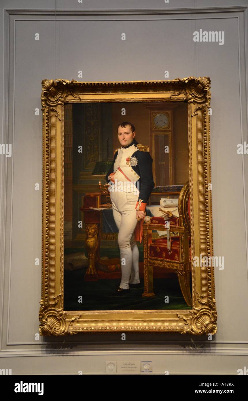 David, Jacques-Louis, francese, 1748 - 1825 l'imperatore Napoleone nel suo studio alle Tuileries 1812 Galleria Nazionale di Arte Foto Stock