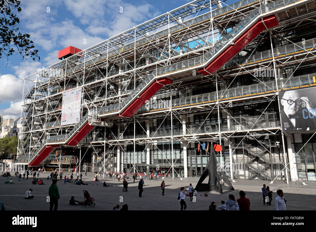 Il Centre Georges Pompidou di Parigi, Francia. Foto Stock