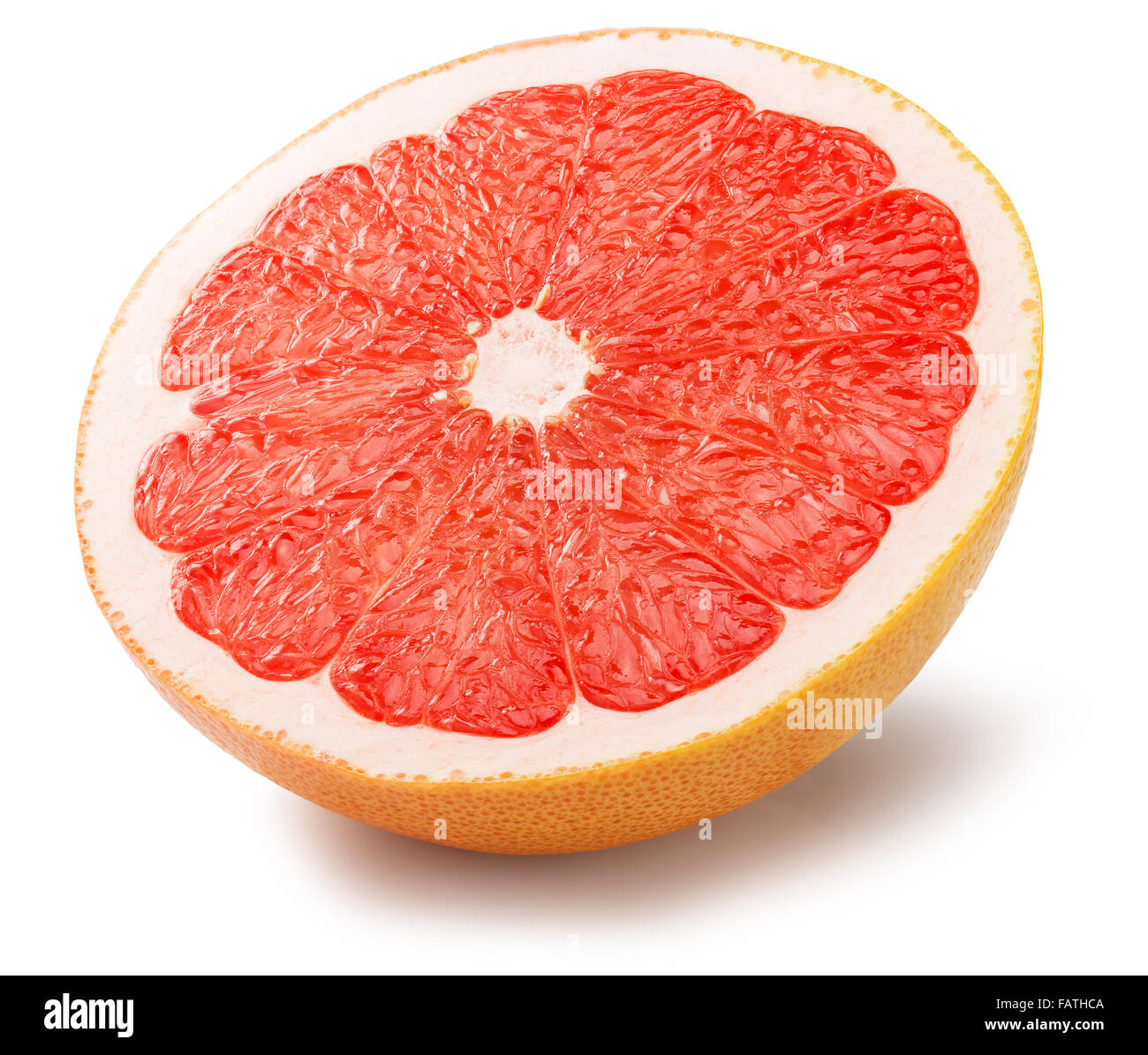 Semi di Pompelmo isolati su sfondo bianco. Foto Stock