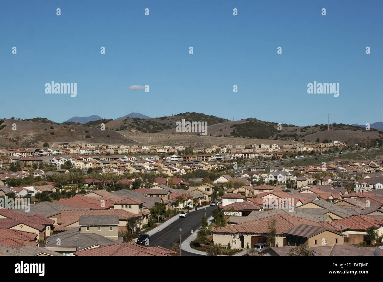 Del Webb presso il Rancho Mission Viejo California case nuove colline Foto Stock