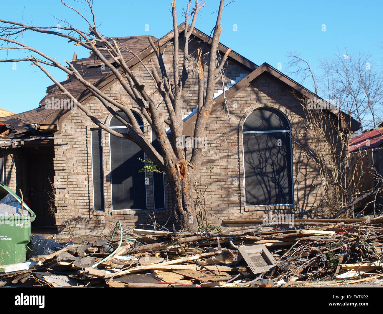Rockwall Deadly Tornado Foto Stock