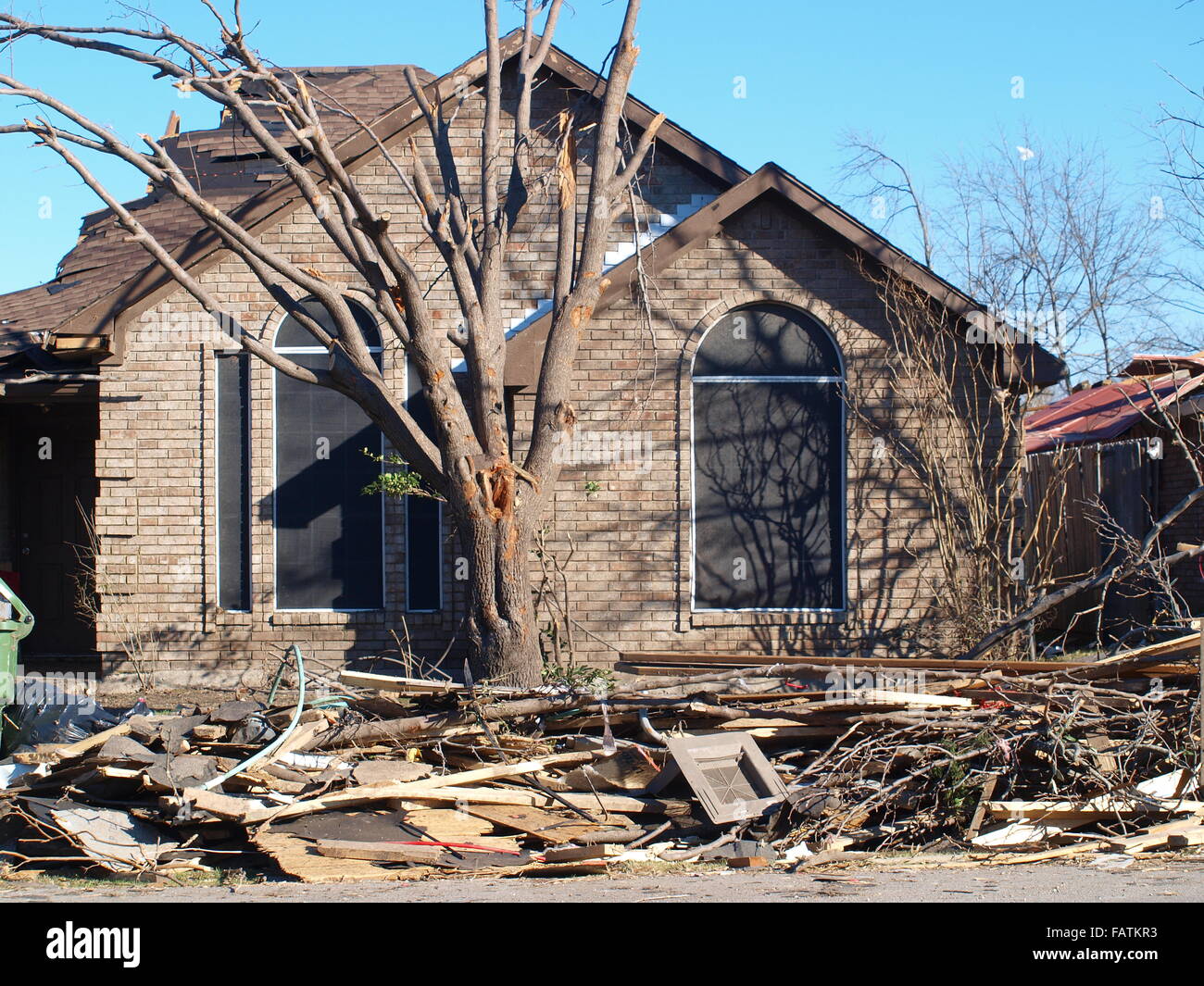 Rockwall Deadly Tornado Foto Stock