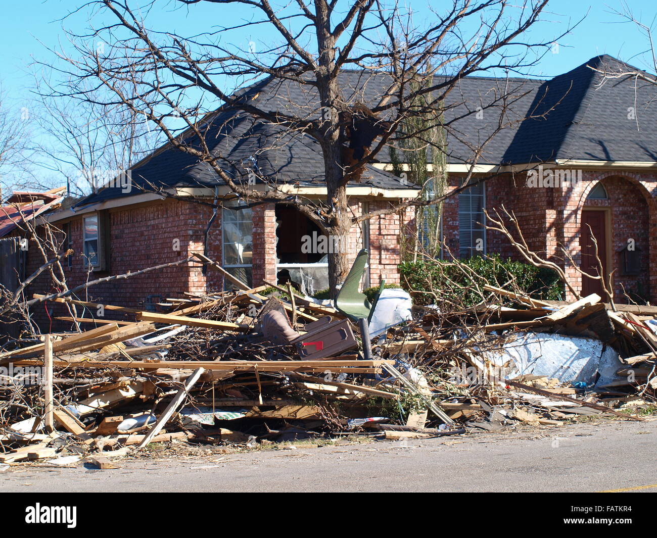 Rockwall Deadly Tornado Foto Stock