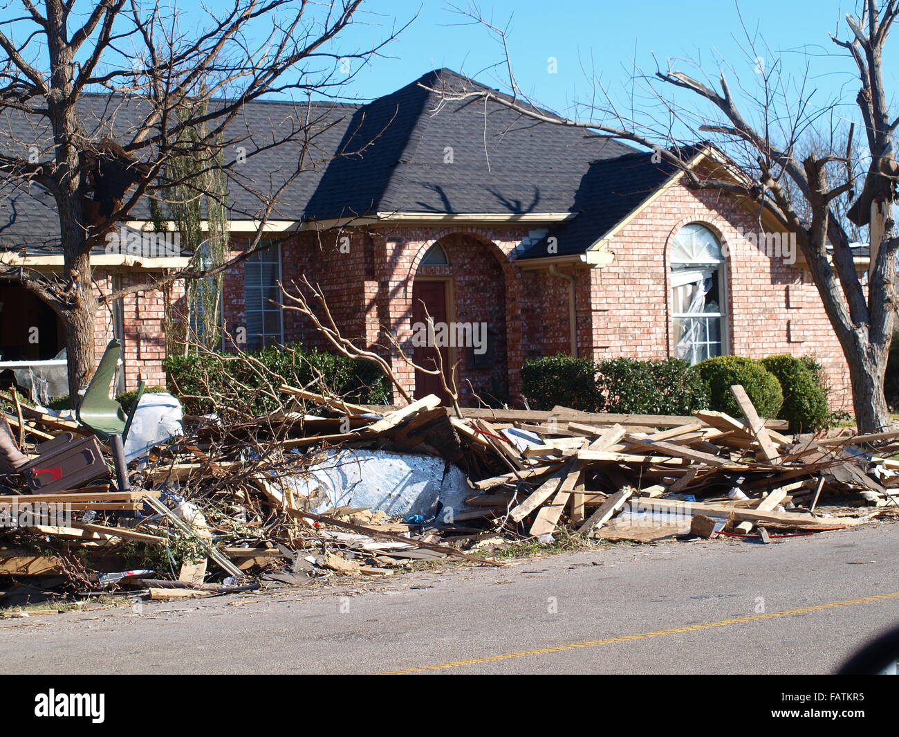 Rockwall Deadly Tornado Foto Stock