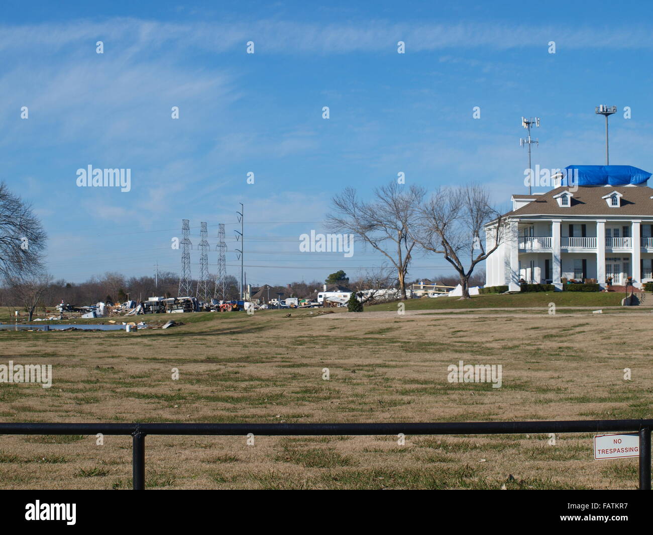 Rockwall Deadly Tornado Foto Stock