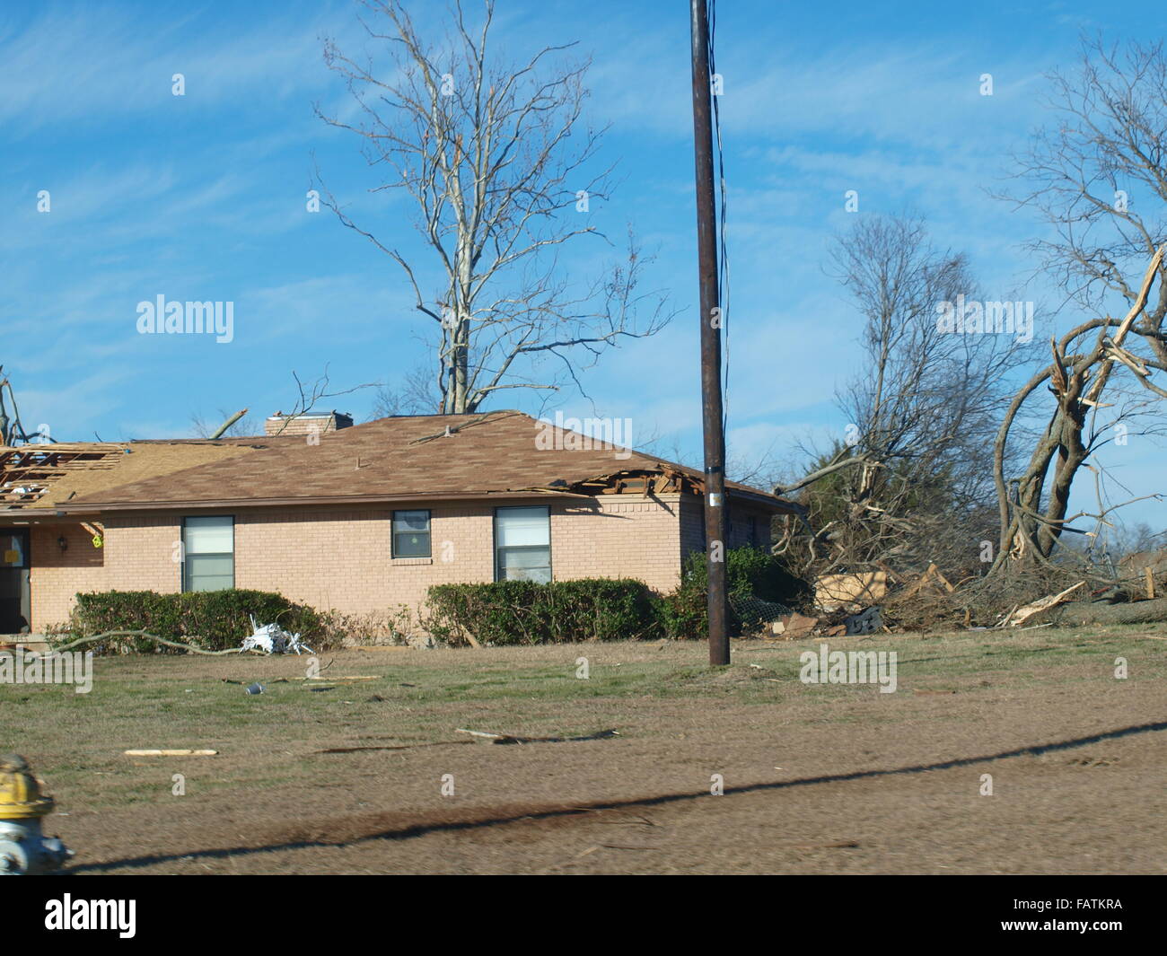 Rockwall Deadly Tornado Foto Stock