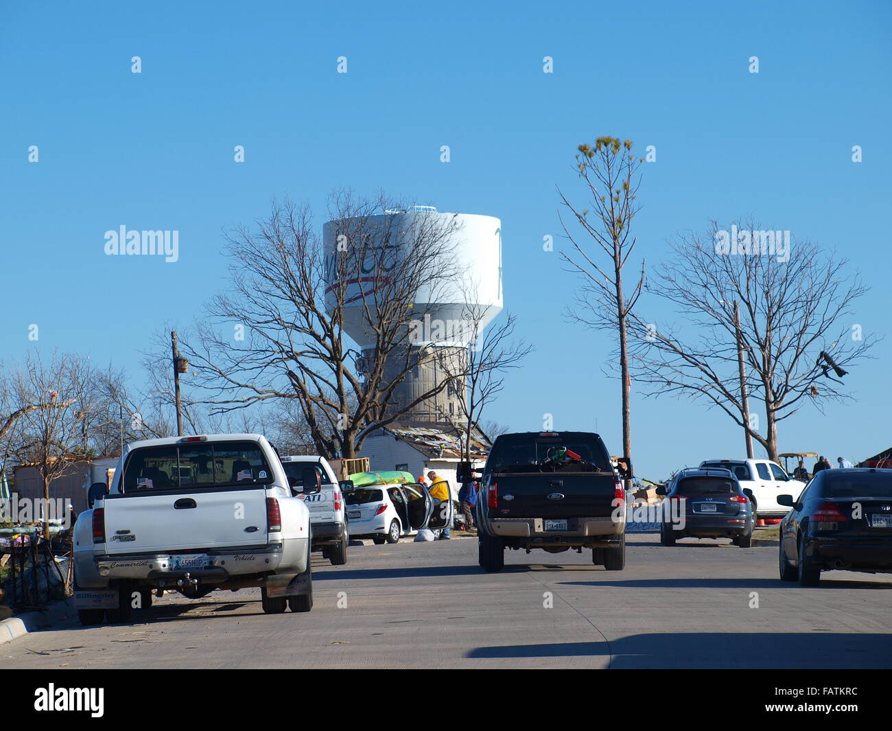 Rockwall Deadly Tornado Foto Stock