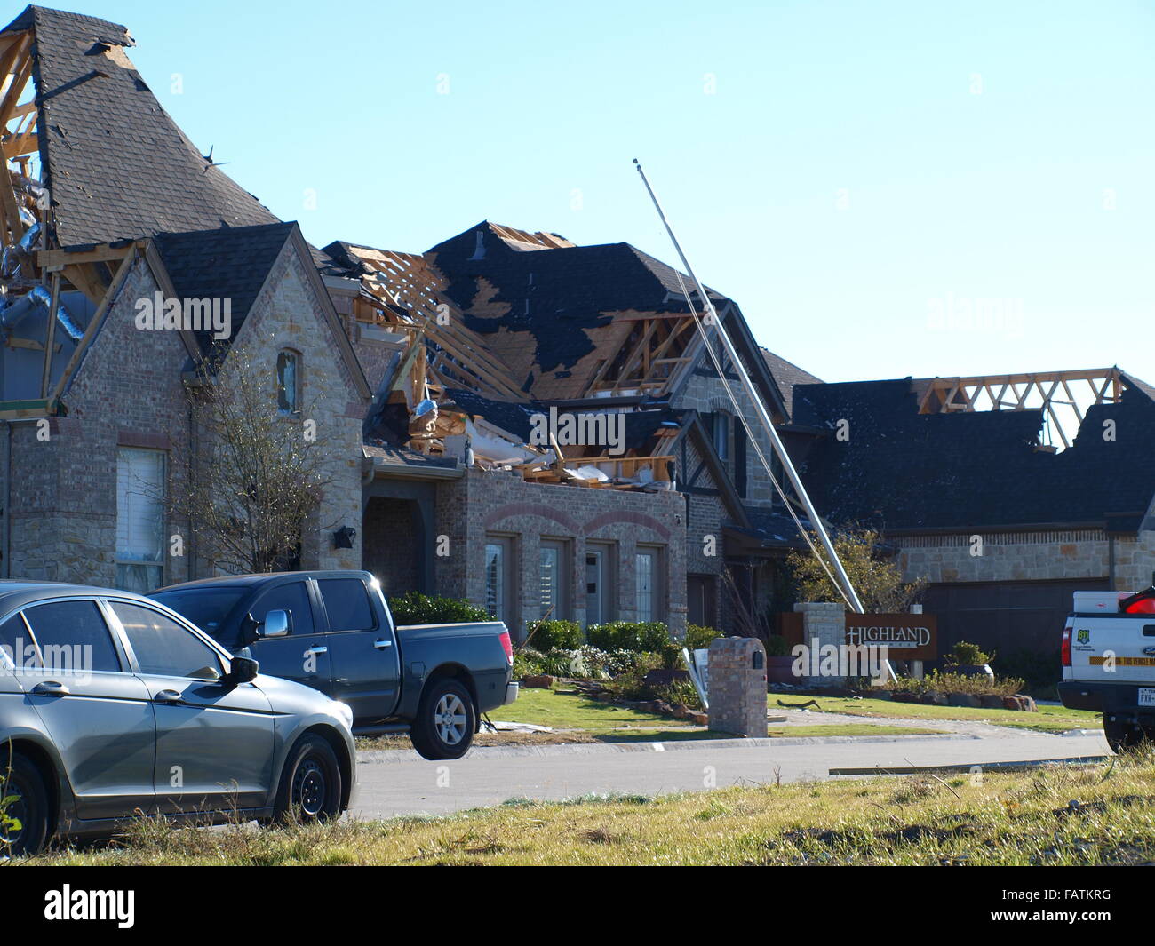 Rockwall Deadly Tornado Foto Stock