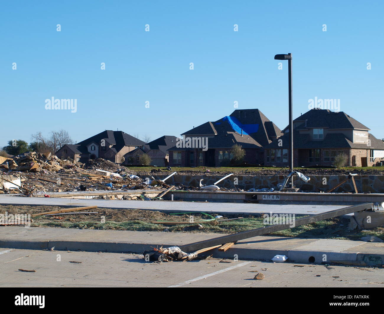 Rockwall Deadly Tornado Foto Stock