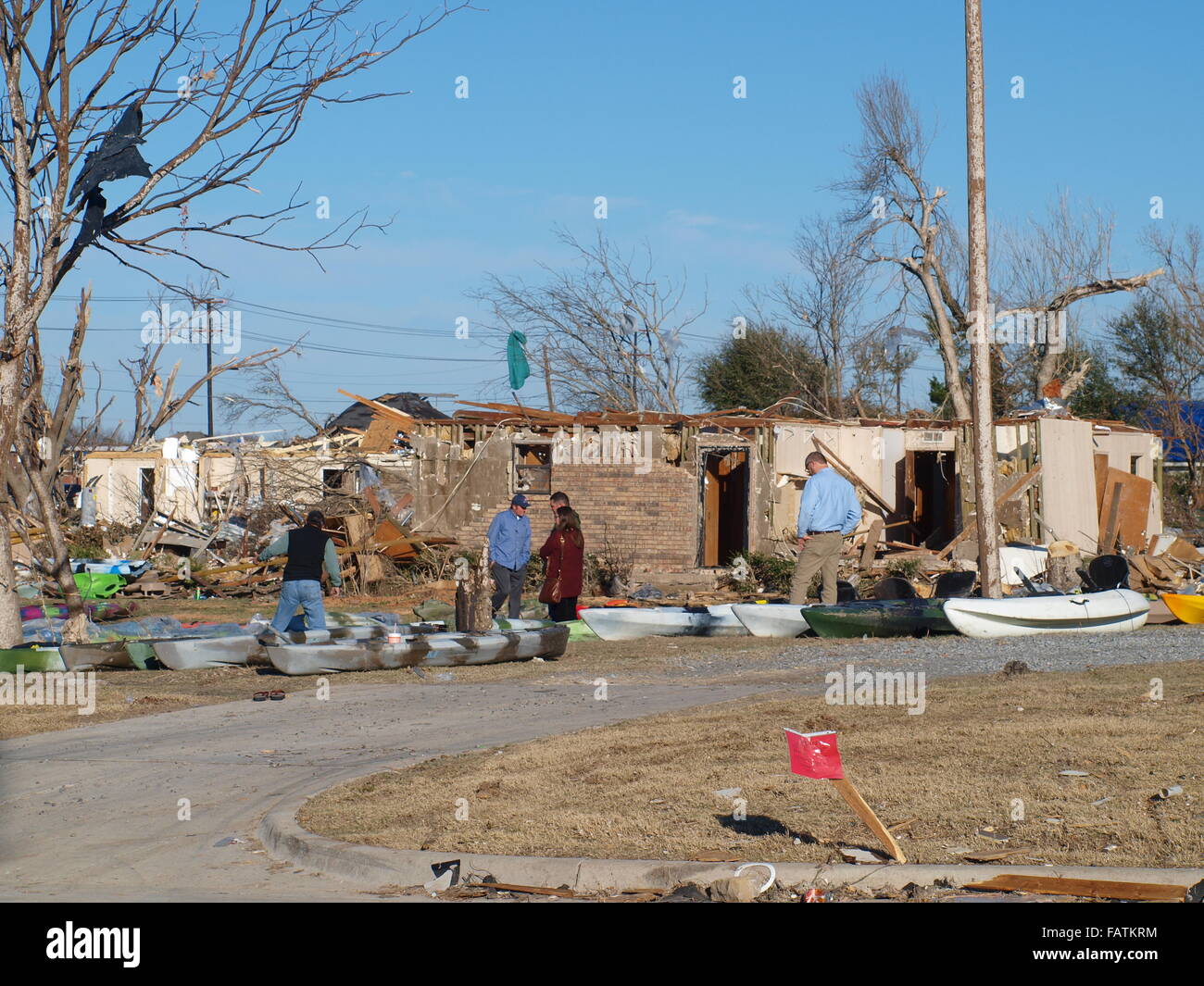 Rockwall Deadly Tornado Foto Stock