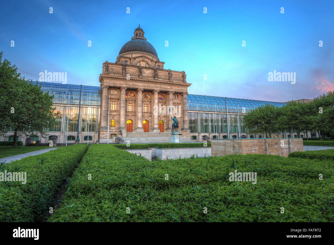 Edificio di stato della città di Monaco di Baviera, Germania Foto Stock