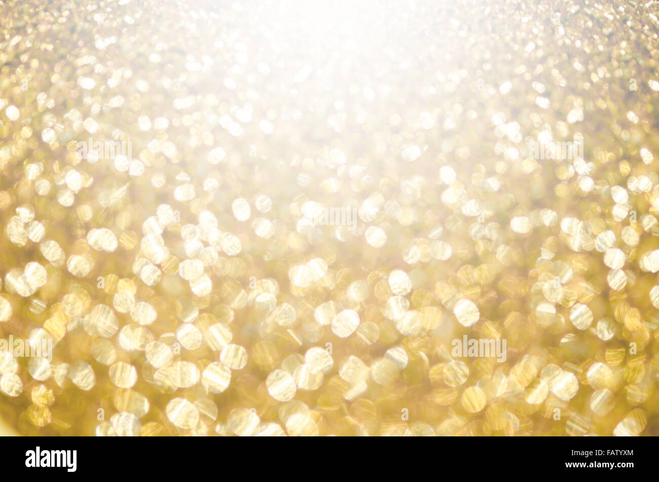 Abstract la luce di oro per vacanze sfondo. Foto Stock