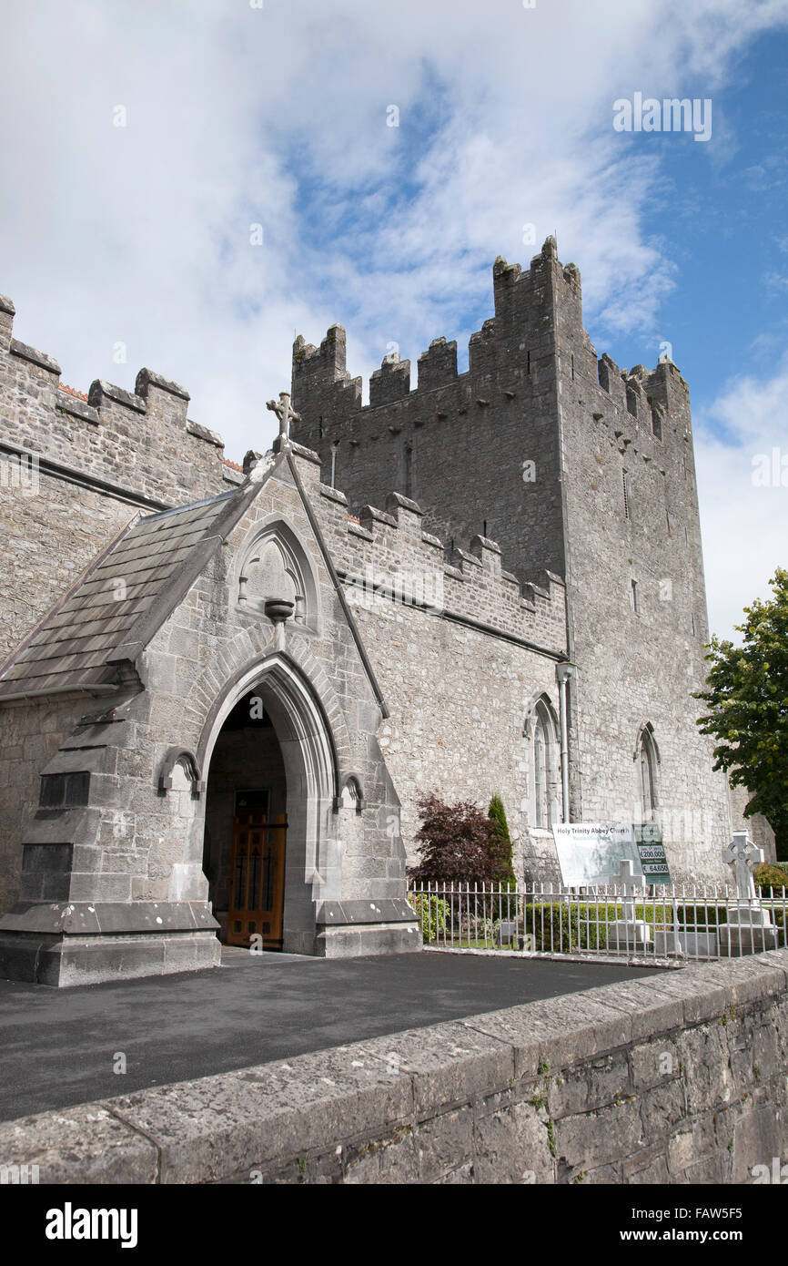 Trinità santa chiesa abbaziale; Adare, Limerick, Irlanda Foto Stock