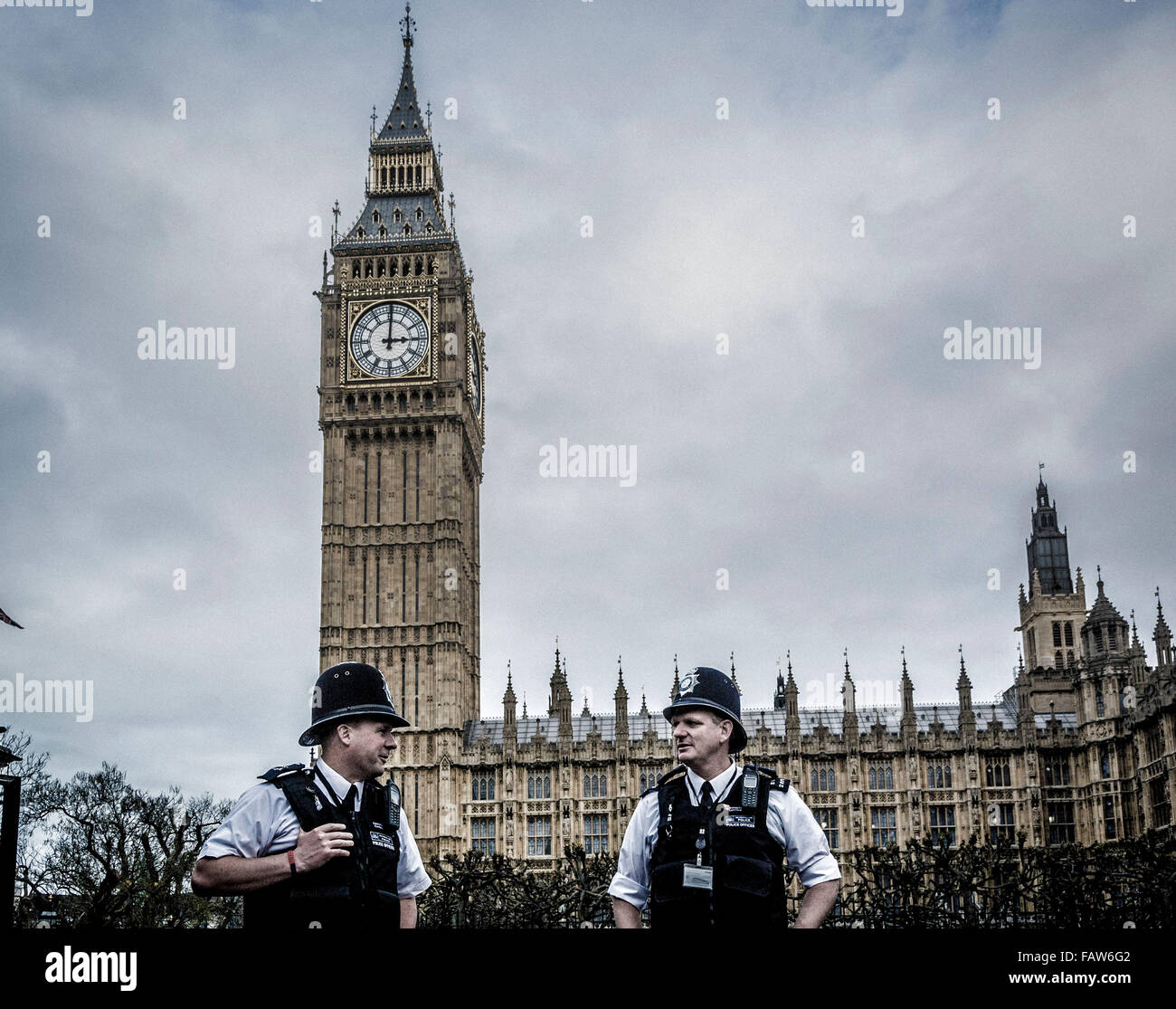 Il Big Ben e il Parlamento di Londra, Regno Unito. Foto Stock