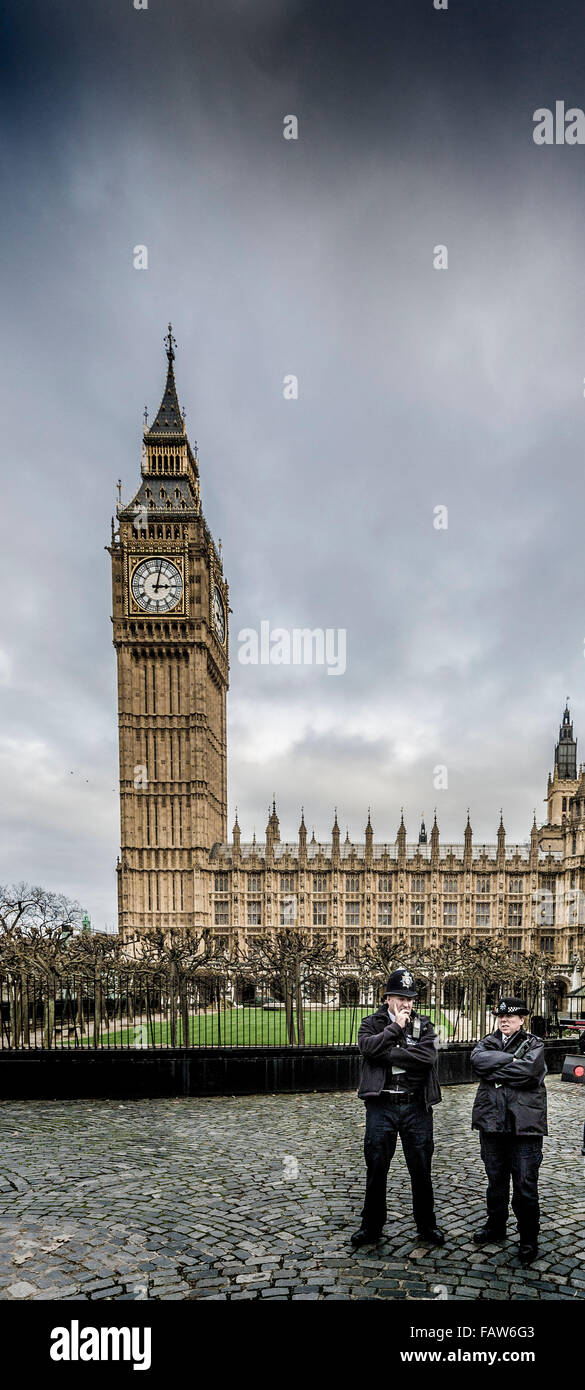 Il Big Ben e il Parlamento di Londra, Regno Unito. Foto Stock
