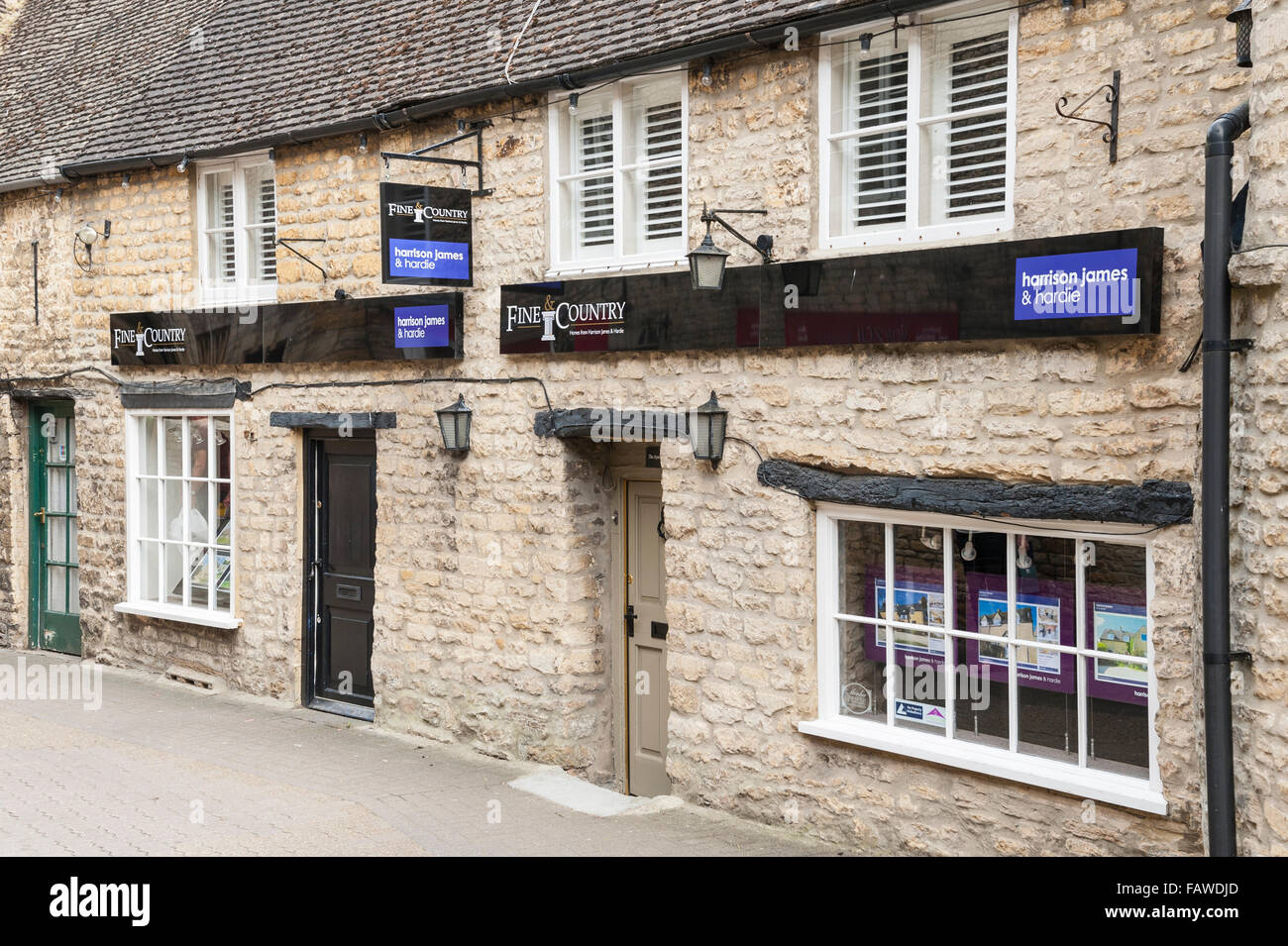 Belle & Country Agenti Immobiliari a Stow-su-il-Wold , Cheltenham, Gloucestershire , Inghilterra , Inghilterra , Regno Unito Foto Stock