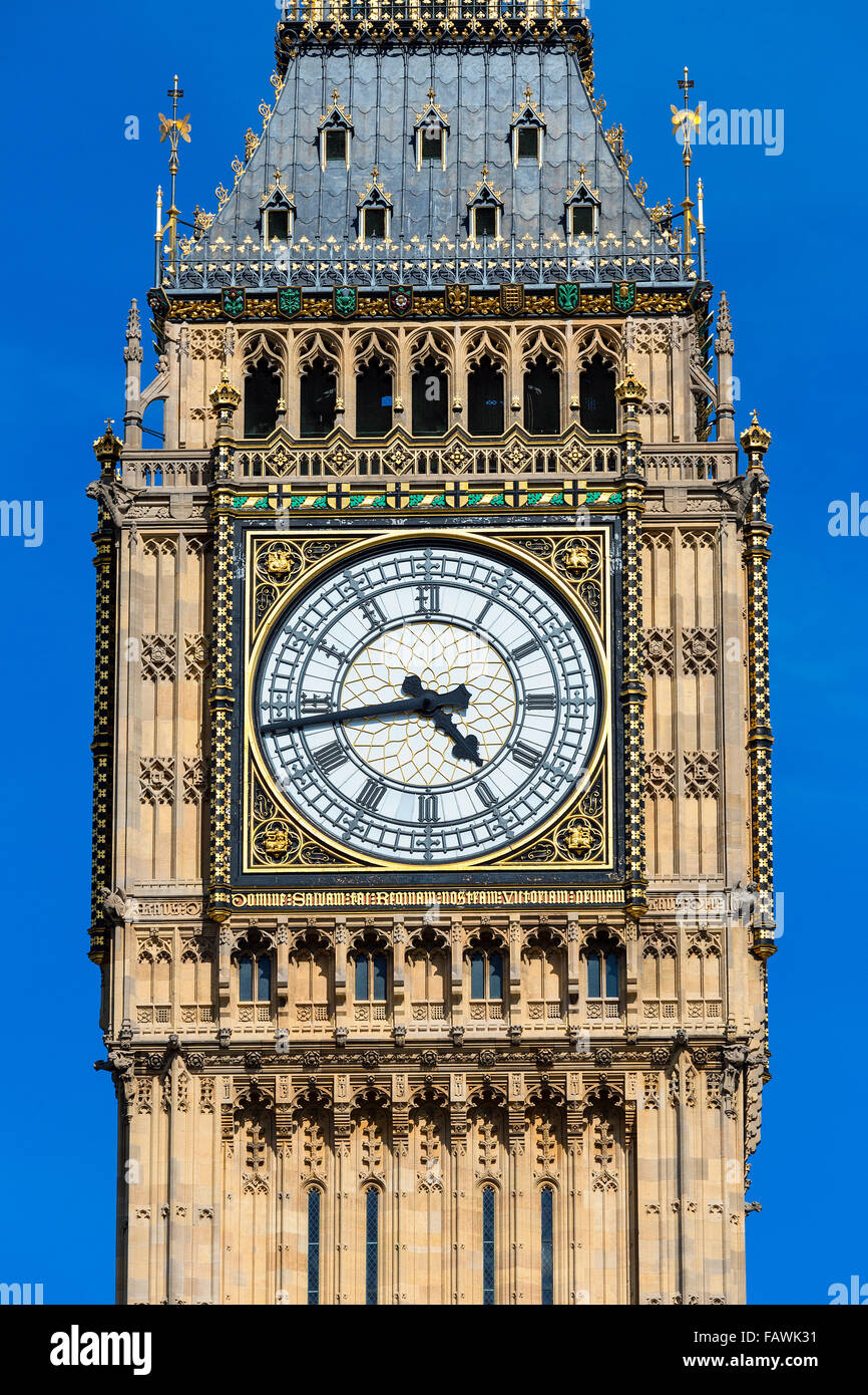 Londra, Big Ben clock tower Foto Stock