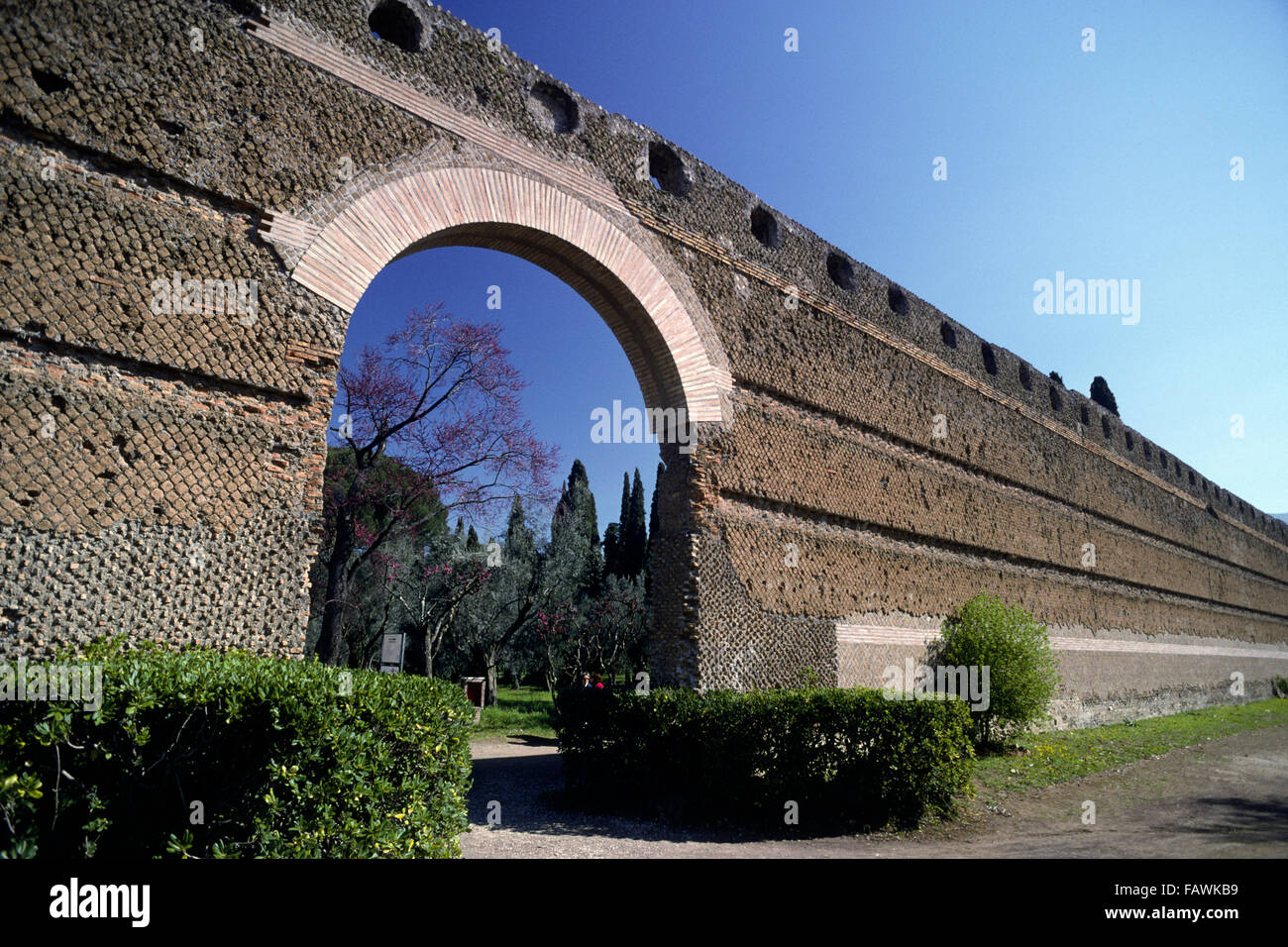 Poecile, Villa Adriana, Tivoli, Roma, Lazio, Italia Foto Stock