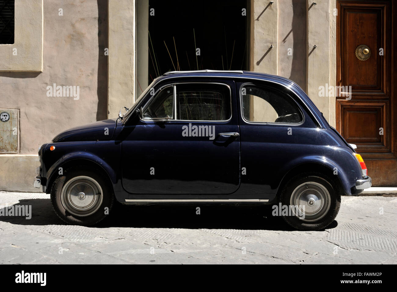 Italia, Toscana, Siena, Fiat 500 Foto Stock