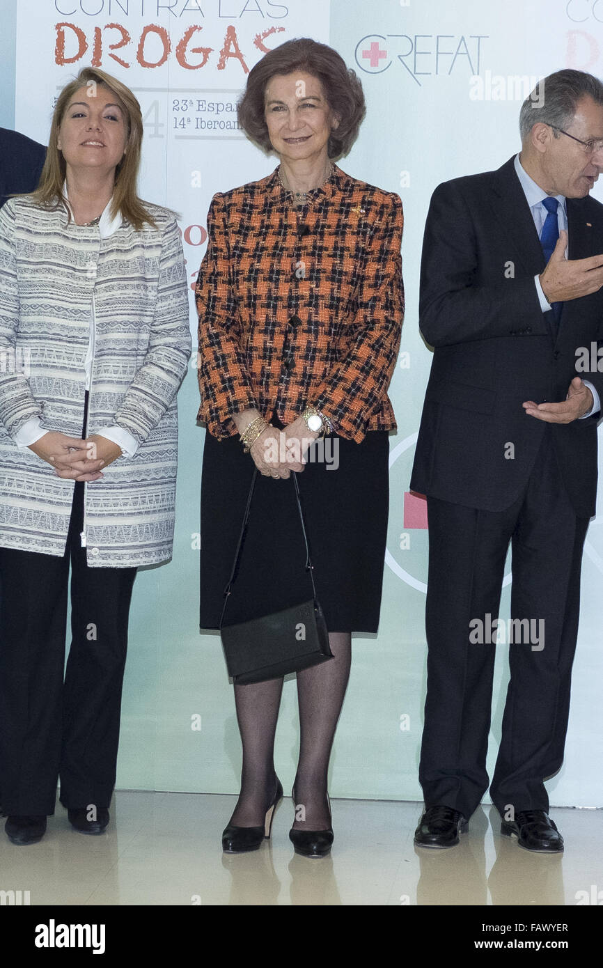 La regina Sofia di Spagna assiste CREFAT Foundation Awards 2015 a Cruz Roja Building a Madrid con: Regina Sofia dove: Madrid, Spagna Quando: 27 Nov 2015 Foto Stock
