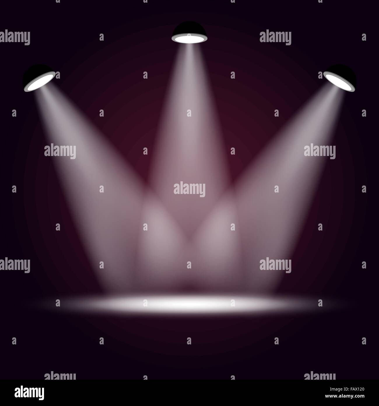Illustrazione Vettoriale di illuminazione del palcoscenico per il tuo design Illustrazione Vettoriale