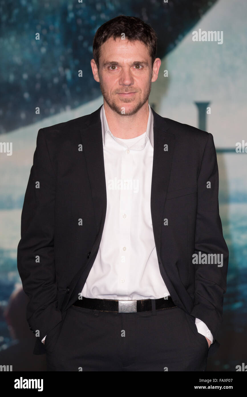 La premiere europeo di "nel cuore del mare" tenutasi presso l'Empire Leicester Square - Arrivi con: Jamie Sives dove: Londra, Regno Unito quando: 02 Dic 2015 Foto Stock