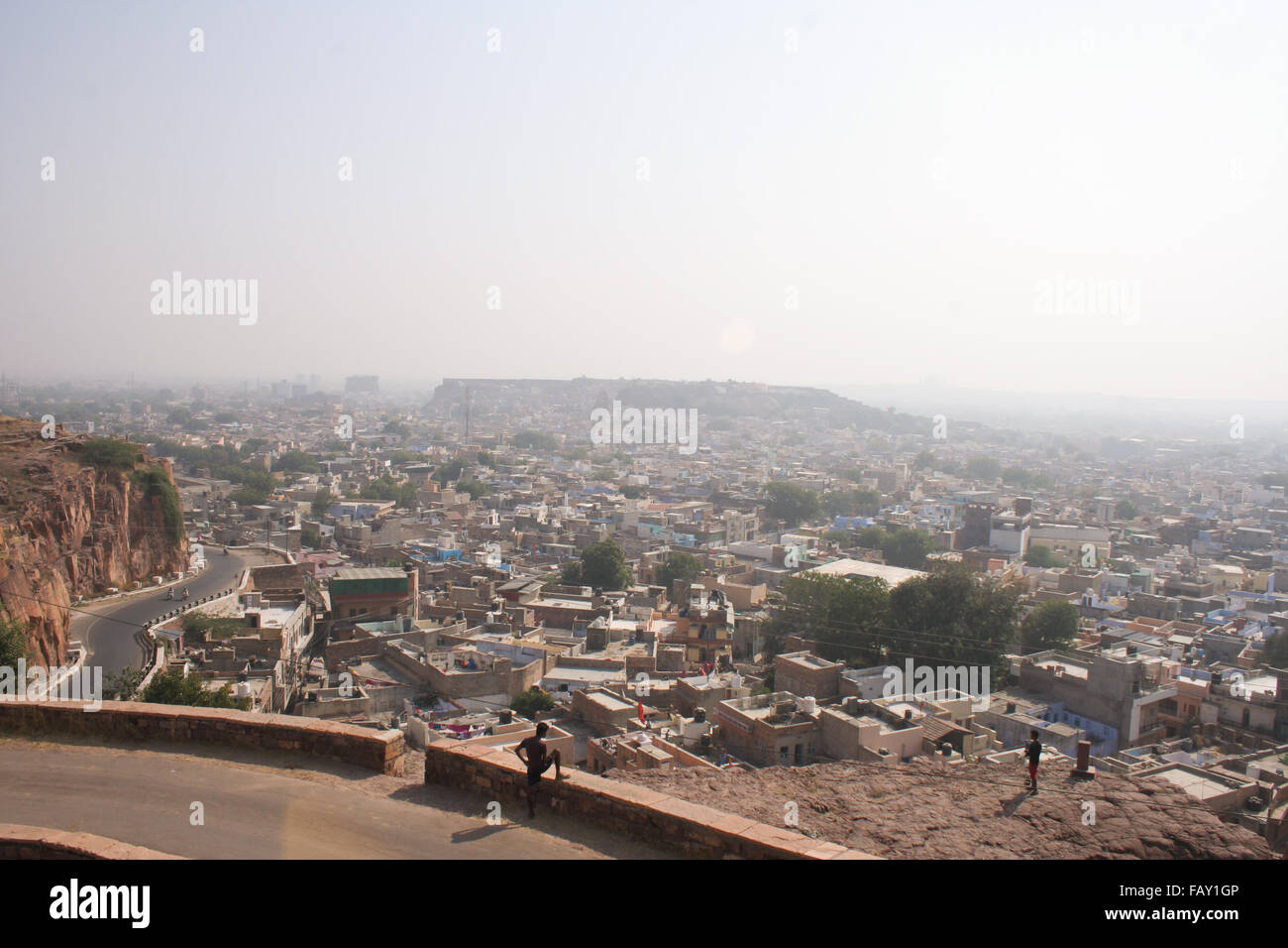 Il 30 novembre 2015, Jodhpur, Rajastan, India. La città blu di Jodhpur. Esplorare i piaceri della città blu di Jodhpur Foto Stock