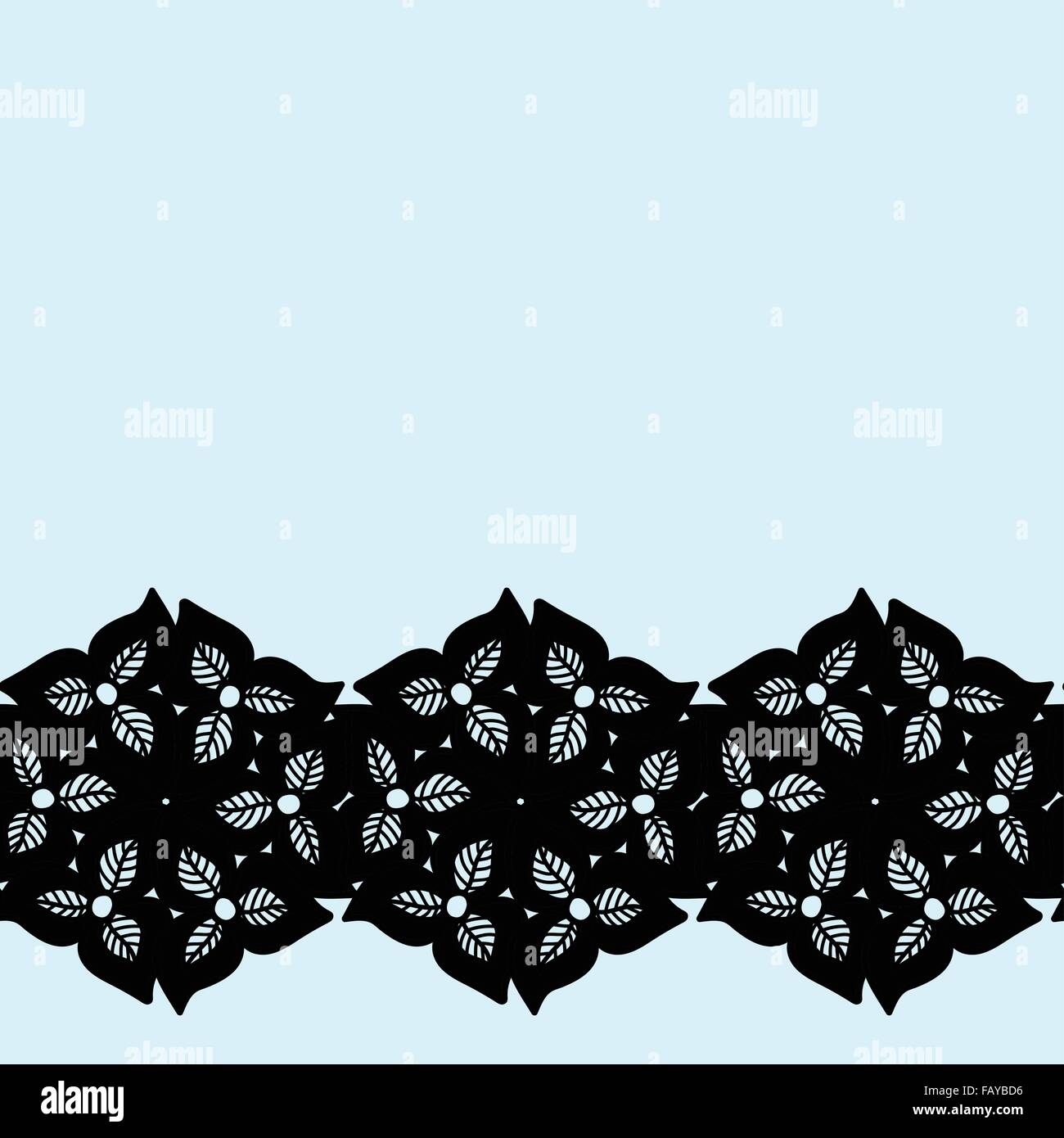 Lacy decorativo confine Illustrazione Vettoriale