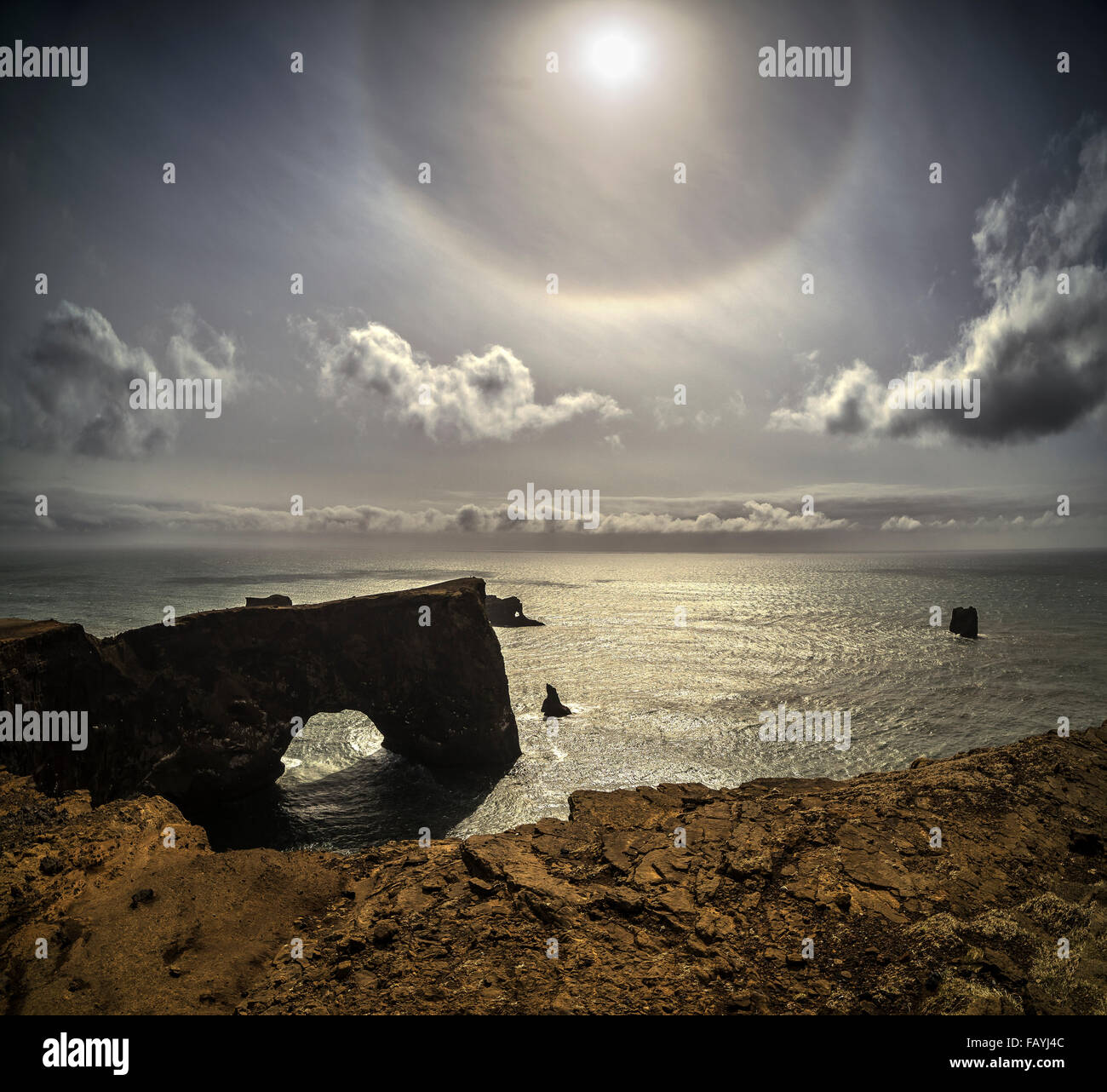 Dyrholaey, South Coast, Islanda Foto Stock