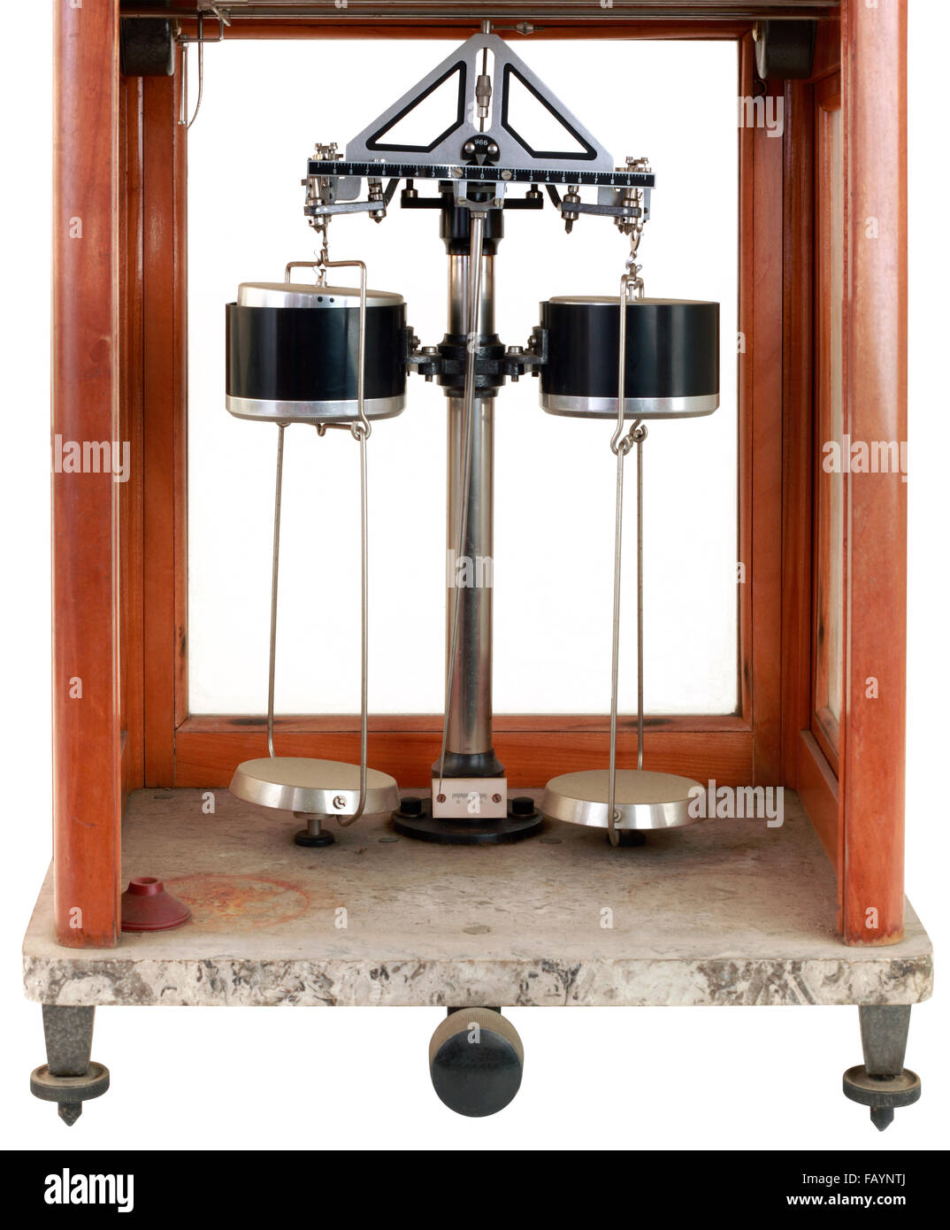 Vecchia farmacia scala isolati su sfondo bianco Foto Stock