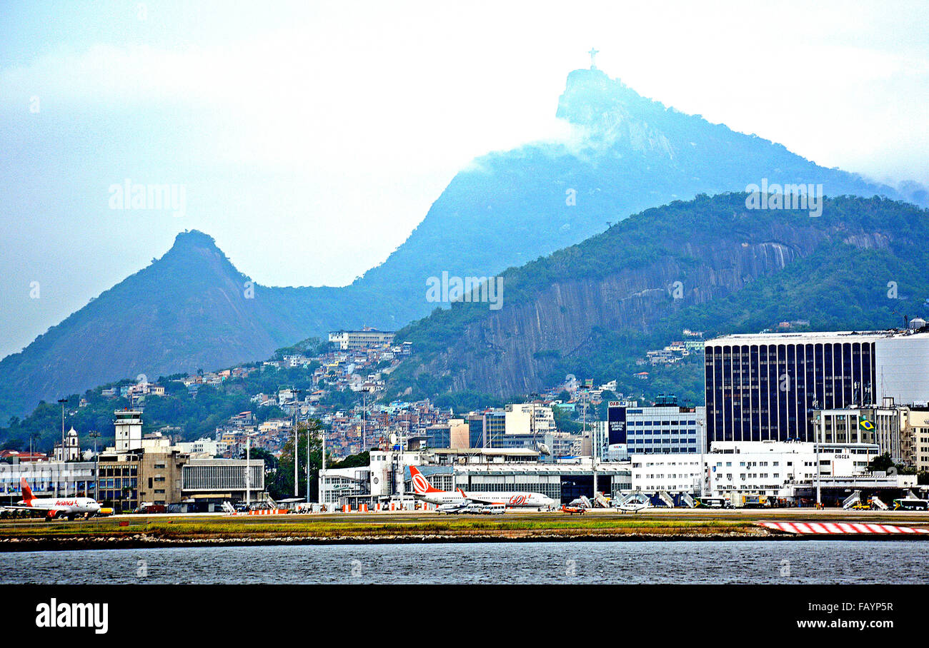 L'aeroporto Santos Dumont di Rio de Janeiro in Brasile Foto Stock