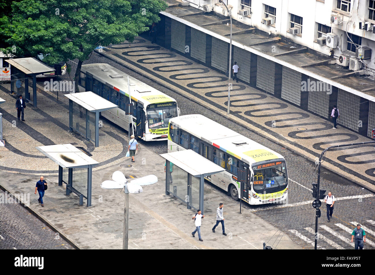La stazione degli autobus di Rio de Janeiro Foto Stock